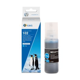 C13T03R240 / 102 - bouteille d'encre qualité premium compatible Epson - cyan
