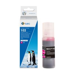 C13T03R340 / 102 - bouteille d'encre qualité premium compatible Epson - magenta