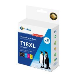 C13T18164012 / 18XL - cartouches qualité premium compatible Epson - multipack 4 couleurs : noire, cyan, magenta, jaune