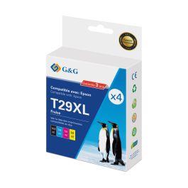 C13T29964012 / 29XL - cartouches qualité premium compatible Epson - multipack 4 couleurs : noire, cyan, magenta, jaune