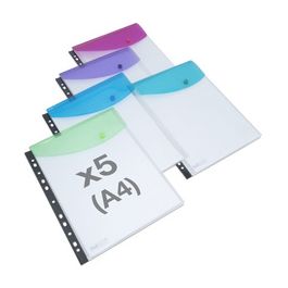 RAPESCO Pochette à documents, A4, trous pour l'archivage