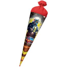 ROTH Schultüte "Feuerwehrmann", rund, 700 mm