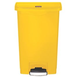 Rubbermaid Collecteur à pédale Slim Jim, 50 litres, jaune