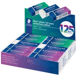 STAEDTLER Gomme en plastique Mars plastic, présentoir de 20