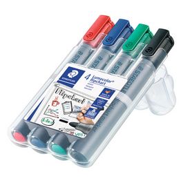 STAEDTLER Marqueur de conférence 356 Lumocolor, étui de 4