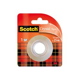 Scotch Ruban adhésif Crystal, transparent, 19 mm x 25 mm x12