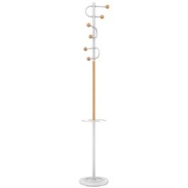 UNiLUX Portemanteau STUDIO, hauteur: 1.750 mm, blanc/hêtre