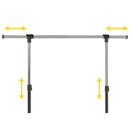 UNiLUX Vestiaire mobile EXTEND, noir / chromé