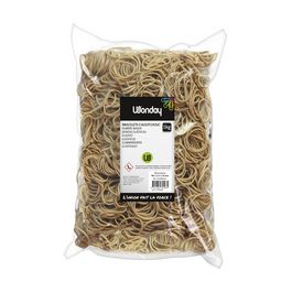 Wonday Bracelets caoutchouc larges, nature, 150 x 10 mm, sac