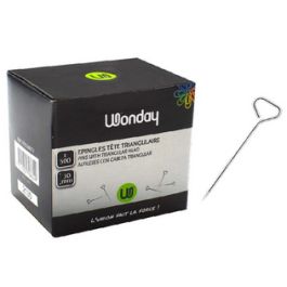 Wonday Epingle avec tête triangulaire, acier nickelé