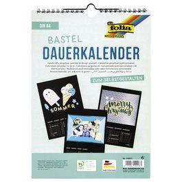 folia Calendrier mural créatif, A4, 170 g/m2, noir