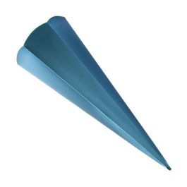 folia Metallic-Schultüten-Zuschnitt, 6-eckig, hellblau
