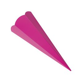 folia Schultüten-Zuschnitt, 6-eckig, 680 mm, pink