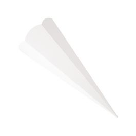 folia Schultüten-Zuschnitt, 6-eckig, 680 mm, weiß