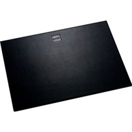 helit Tapis de souris "the leather pad", en cuir, noir