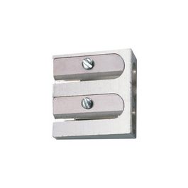 herlitz Taille-crayon duo, en aluminium, forme biseautée