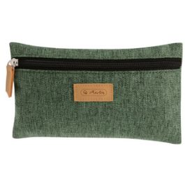 herlitz Trousse plate GREENline, vert chiné