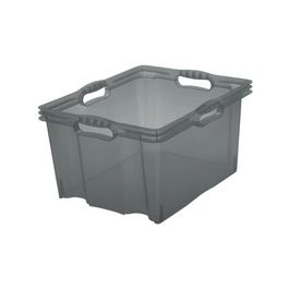 keeeper Boîte de rangement "franz", 24 litres, crystal-grey