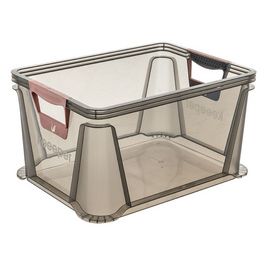 keeeper Boîte de rangement "luis", 20 L, gris translucide