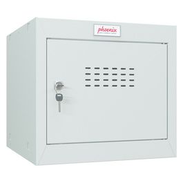 phoenix Casier cubique CL0344, serrure à clé, gris clair