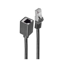 shiverpeaks BASIC-S Câble patch rallonge, Cat.6A, noir