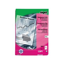 sigel Film pour copieurs noir/blanc, A4, transparent