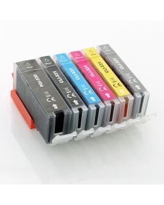 6117C004 / PGI-530/CLI531 - cartouches compatible Canon - multipack 6 couleurs : noire, cyan, magenta, jaune, grise