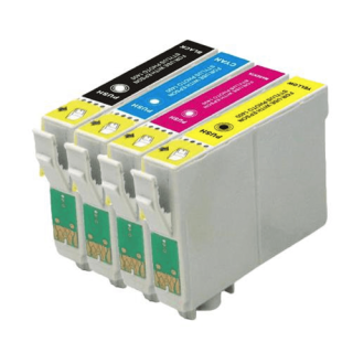 C13T02W64010 / 502XL - cartouches compatible Epson - multipack 4 couleurs : noire, cyan, magenta, jaune