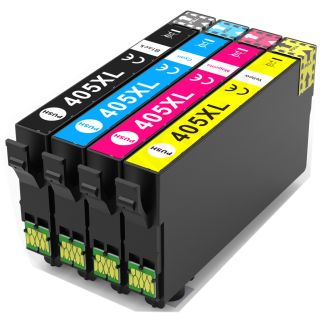 C13T05H64010 / 405 XL - cartouches compatible Epson - multipack 4 couleurs : noire, cyan, magenta, jaune