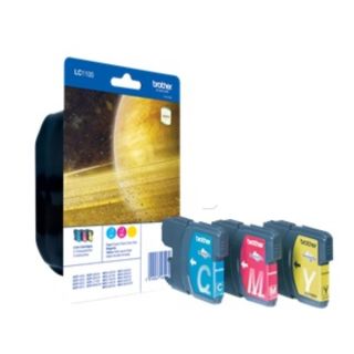 LC1100RBWBPDR - cartouches de marque Brother - multipack 3 couleurs : cyan, magenta, jaune
