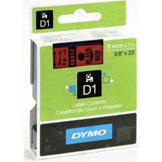 40917 / S0720720 - ruban cassette de marque Dymo - noir, rouge