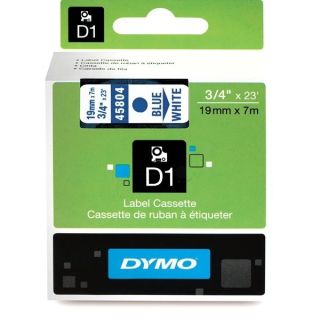 45804 / S0720840 - ruban cassette de marque Dymo - bleu, blanc
