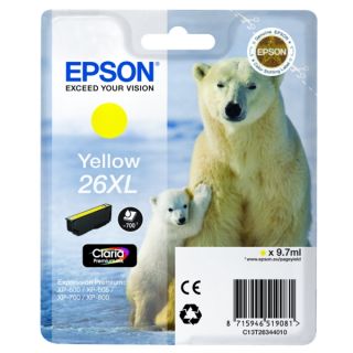 C13T26344010 / 26XL - cartouche de marque Epson - jaune