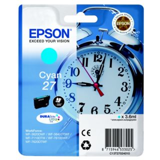 C13T27024010 / 27 - cartouche de marque Epson - cyan