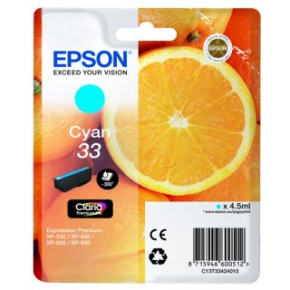 C13T33424010 / 33 - cartouche de marque Epson - cyan