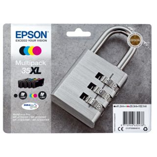 C13T35964020 / 35XL - cartouches de marque Epson - multipack 4 couleurs : noire, cyan, magenta, jaune