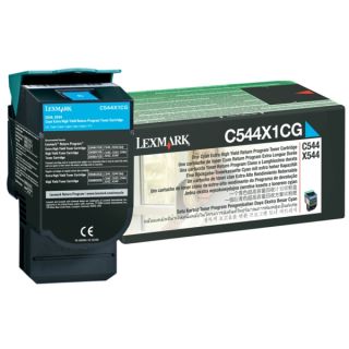 C544X1CG - toner de marque Lexmark - cyan