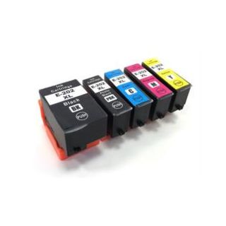 202XL - Cartouches compatibles Epson - Multipack 5 cartouches (BK,C,M,Y,PB)
