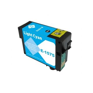 C13T15754010 / T1575 - cartouche compatible Epson - cyan photo
