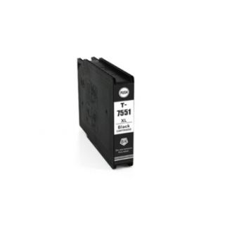 C13T755140 / T7551 - cartouche compatible Epson - noire