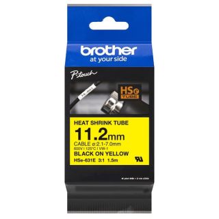 HSE631E - ruban de marquage de marque Brother - noir, jaune