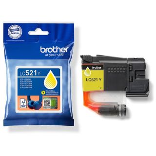 LC521Y - cartouche de marque Brother - jaune