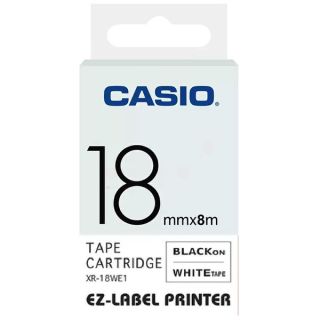 XR18WE1 - ruban de marque Casio - noir, blanc