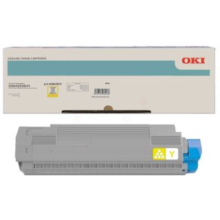 45862819 - toner de marque OKI - jaune