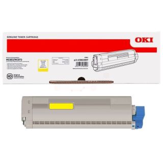45862837 - toner de marque OKI - jaune