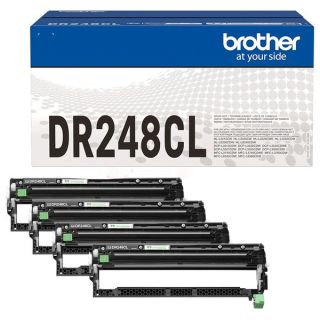 DR248CL - tambour de marque Brother - multipack 4 couleurs : noir, cyan, magenta, jaune