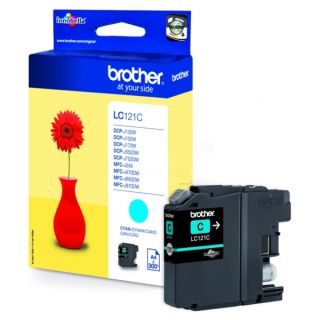 LC121C - cartouche de marque Brother - cyan