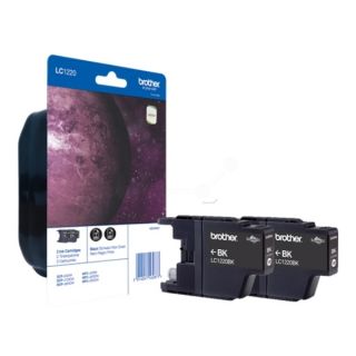LC1220BKBP2DR - cartouche de marque Brother - noire - pack de 2