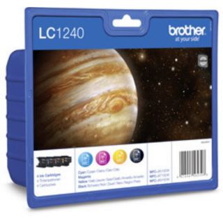 LC1240VALBP - cartouches de marque Brother - multipack 4 couleurs : noire, cyan, magenta, jaune