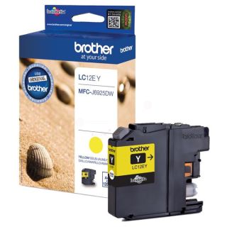 LC12EY - cartouche de marque Brother - jaune